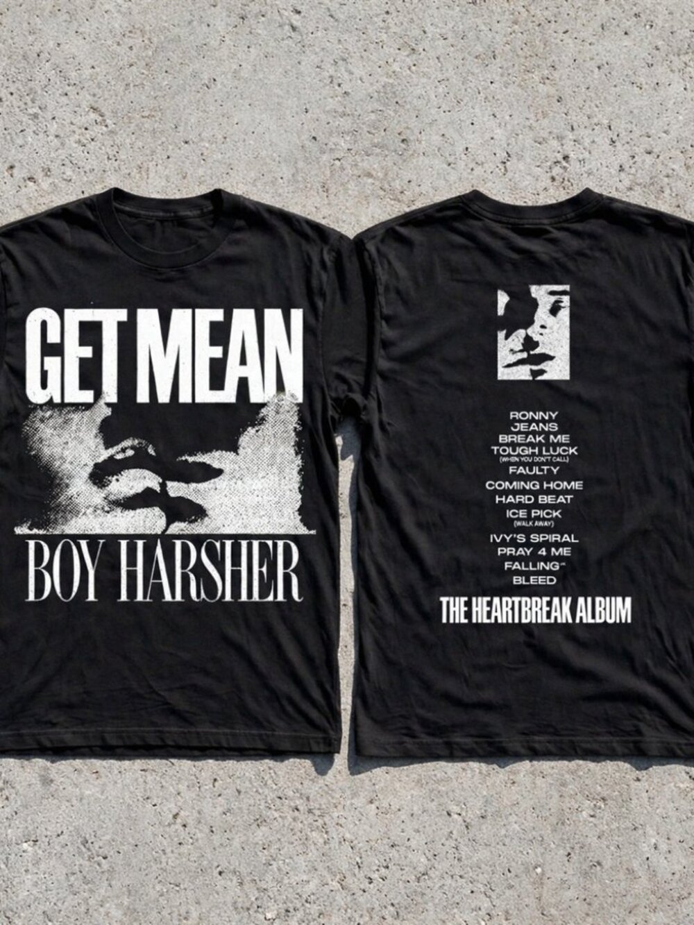 Boy Harsher Get Mean The Heartbreak Album Black Graphic T-Shirt S-5XL [Reprint]